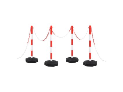 Sada sloupků s řetězy s 10m plastovým řetězem 150954
