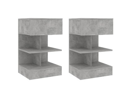 Noční stolky 2 ks betonově šedé 40 x 35 x 65 cm 808657