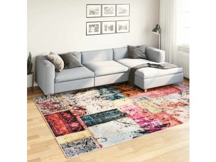 Koberec pratelný patchwork 190x300 cm vícebarevný protiskluzový 337968