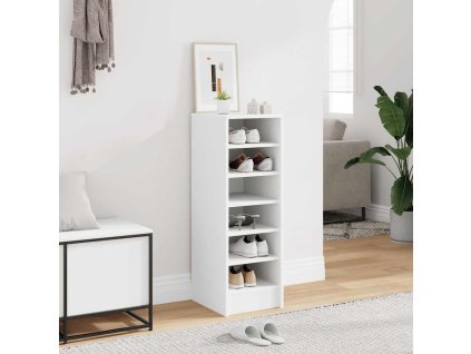 Botník bílý 31,5 x 35 x 90 cm kompozitní dřevo 808999