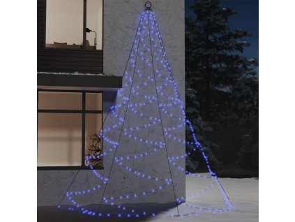 Nástěnný stromek s kovovým hákem 720 LED diod modrý 5 m 328646