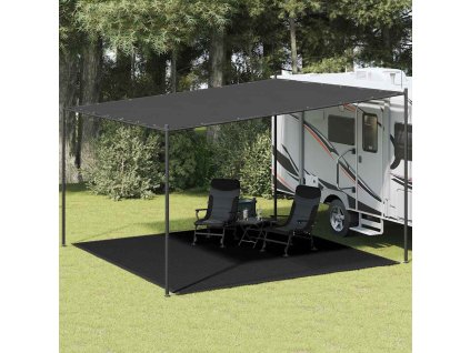 Koberec do stanu 400 x 400 cm černý HDPE 310791