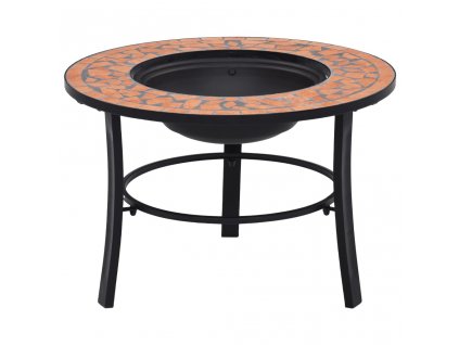 Mozaikové ohniště terakota 68 cm keramika 46719