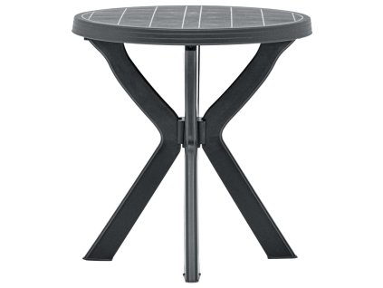 Bistro stolek antracitový Ø 70 cm plast 48798