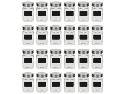 Dózy na potraviny s etiketou 24 ks 300 ml 50856