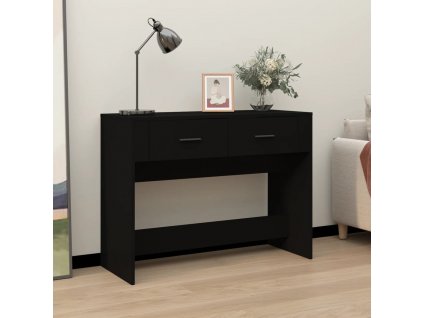 Konzolový stolek černý 100x39x75 cm kompozitní dřevo