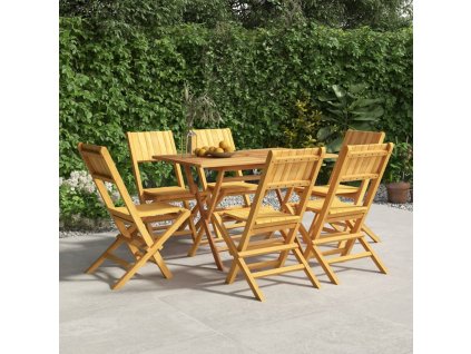 Skládací zahradní židle 6 ks 47x61x90 cm masivní teakové dřevo 3155059