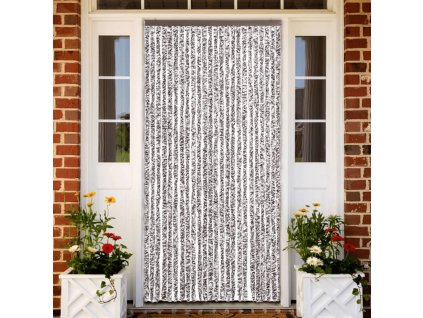 Závěs proti hmyzu hnědý a béžový 100 x 220 cm Chenille 284278