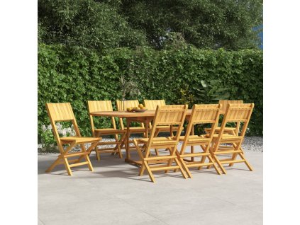 Skládací zahradní židle 8 ks 47x61x90 cm masivní teakové dřevo 3155060