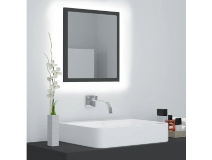 LED koupelnové zrcadlo šedé 40 x 8,5 x 37 cm akrylové 804910