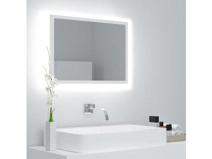 LED koupelnové zrcadlo bílé 60 x 8,5 x 37 cm akrylové 804916
