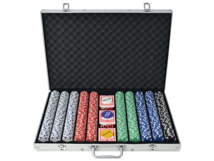 Poker set s 1000 žetony hliník 80183