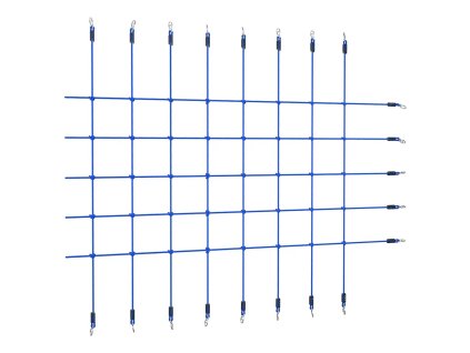Síť na šplhání 200 x 150 cm modrá 93175