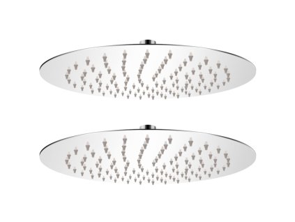 Dešťové sprchové hlavice 2 ks Ø 25 cm nerezová ocel 275935