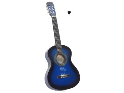Klasická kytara pro začátečníci a děti modrá 1/2 34'' 70124