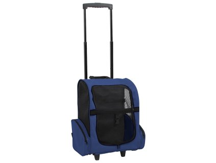 Víceúčelová skládací přepravka pro mazlíčky modrá 170193