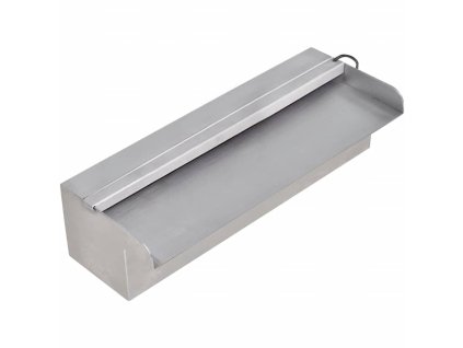 Obdélníková bazénová fontána s LED nerezová ocel 30 cm 41671