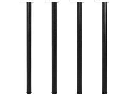 4 výškově nastavitelné stolové nohy 1100 mm černé 242141