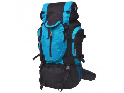 Outdoorový batoh XXL 75 l černý a modrý