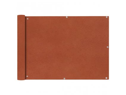 Balkónová zástěna z oxfordské látky 75x600 cm cihlová 42329