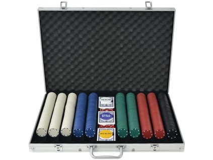 Poker set s 1000 žetony hliník 80181