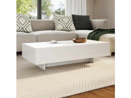 Konferenční stolek s vysokým leskem bílý 244021