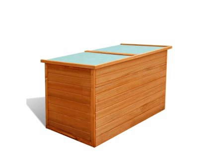 Zahradní úložný box 126 x 72 x 72 cm dřevěný 42702
