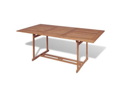 Zahradní stůl 180 x 90 x 75 cm masivní teakové dřevo 43034