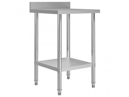 Kuchyňský pracovní stůl přístěnný 60x60x93 cm nerezová ocel