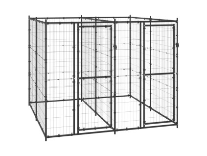 Venkovní psí kotec ocel 4,84 m² 3082260