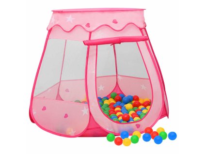 Dětský stan na hraní růžový 102 x 102 x 82 cm 93673