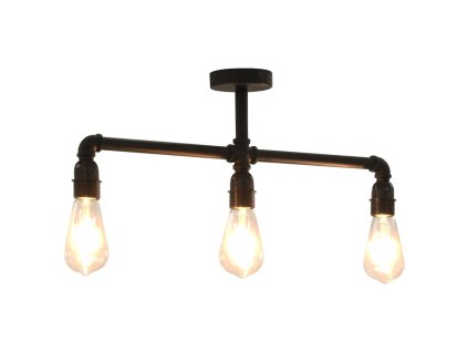 Stropní svítidlo černé 3 x žárovky E27 281628