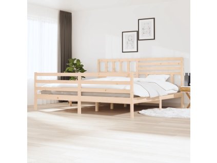 Rám postele bez matrace masivní dřevo 200 x 200 cm 3101108
