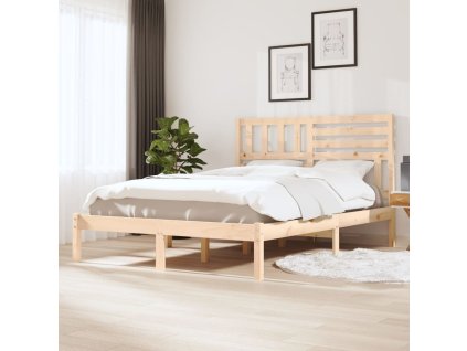 Rám postele 135 x 190 cm Double masivní borovice 3100998