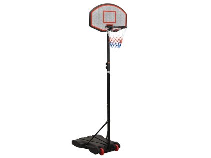 Basketbalový koš černý 216–250 cm polyethylen 93656