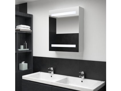 LED koupelnová skříňka se zrcadlem 50 x 13,5 x 60 cm 285115