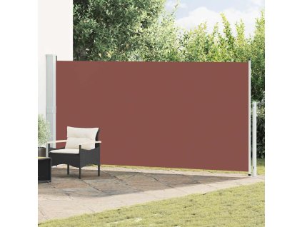 Zatahovací boční markýza 180 x 500 cm hnědá 313408