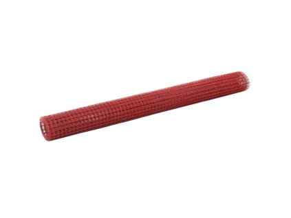 Pletivo ke kurníku ocel PVC vrstva 10 x 1,5 m červené 143672