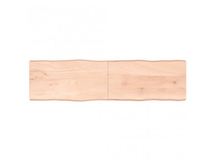 Stolní deska 220x60x(2-6)cm neošetřený masivní dřevo živá hrana