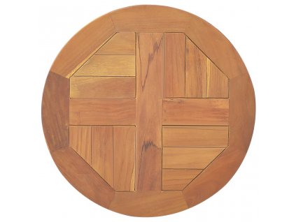 Stolní deska masivní teakové dřevo kulatá 2,5 cm 40 cm