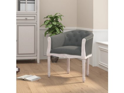 Jídelní židle tmavě šedá textil 344502