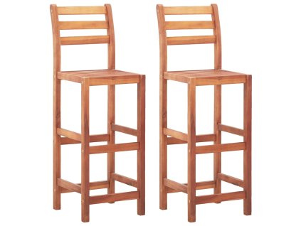 Barové židle 2 ks masivní akáciové dřevo 46314