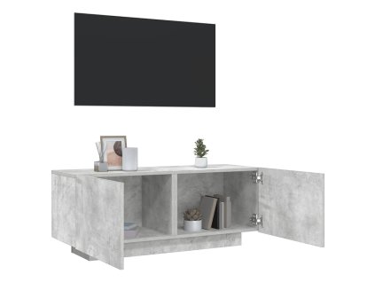 TV skříňka betonově šedá 100x35x40 cm kompozitní dřevo 804440