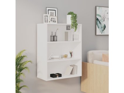 Závěsná nástěnná skříňka bílá 69,5 x 32,5 x 90 cm 812312