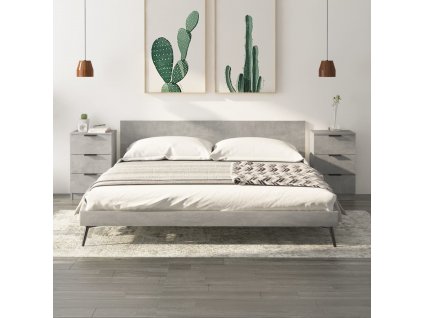 Noční stolky 2 ks betonově šedé 40 x 36 x 65 cm 811277