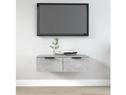 Nástěnná skříňka betonově šedá 68 x 30 x 20 cm kompozitní dřevo 811398
