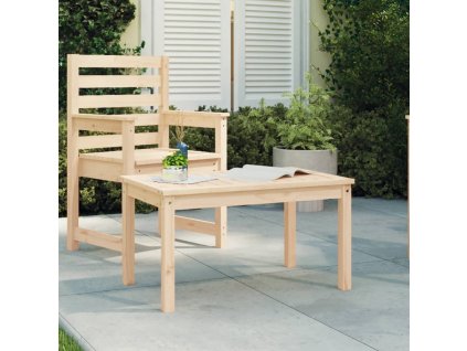Zahradní stůl 82,5 x 50,5 x 45 cm masivní borové dřevo 824113