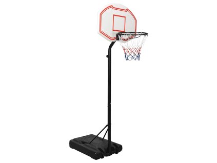 Basketbalový koš bílý 237–307 cm polyethylen 93652