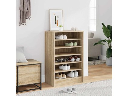 Botník dub sonoma 60 x 35 x 92 cm kompozitní dřevo 808948