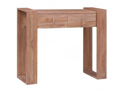 Konzolový stolek 90 x 35 x 75 cm masivní teakové dřevo